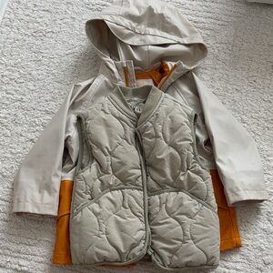 Zara kids bundle rain jacket and vest